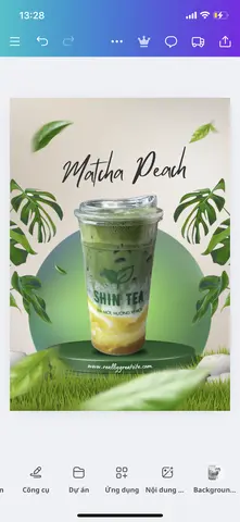 Hình ảnh Matcha Latte Đào