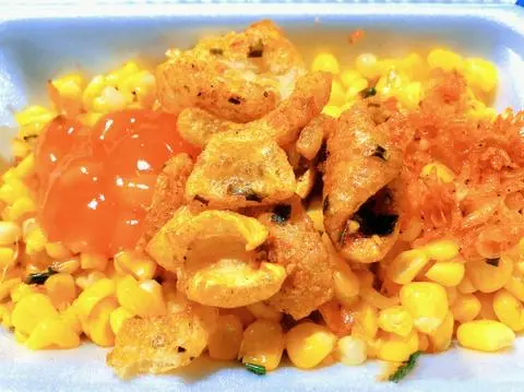 Hình ảnh Bắp Xào Ruốc, Da Heo Chiên Giòn
