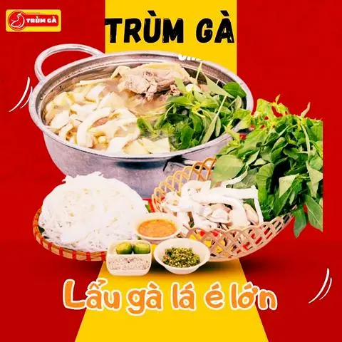 Hình ảnh Lẩu gà lá é lớn