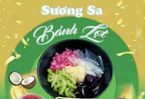 Hình ảnh bánh lọt sương sáo hạt lựu
