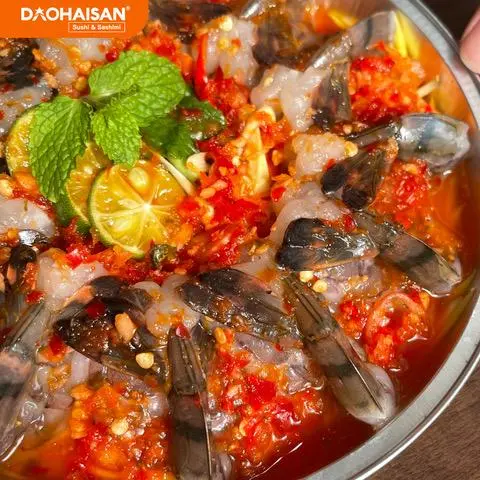 Hình ảnh combo sò lông+tôm sốt thái