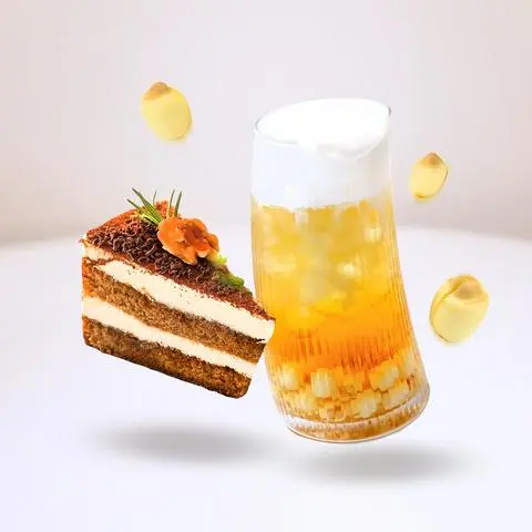 Hình ảnh Combo Trà Sen Vàng + Bánh Mousse [SALET7]