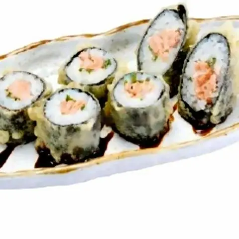 Hình ảnh Maki cá hồi & hành lá chiên tempura