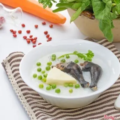 Hình ảnh Cháo gà ác hầm thuốc bắc lớn