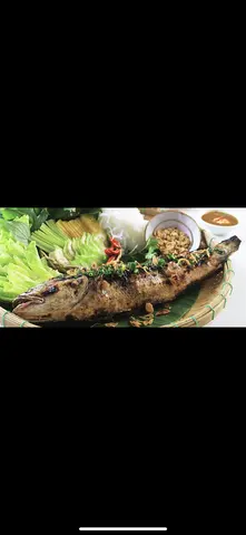 Hình ảnh Cá Lóc Nướng Mía