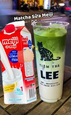 Hình ảnh MATCHA SỮA MEIJI ĐỎ - 700ml 