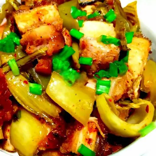 Hình ảnh Cơm Heo Quay Kho + Cải Chua