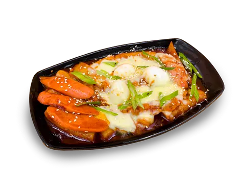 Hình ảnh TOBBOKKI CHẢ CÁ PHÔ MAI KÉO SỢI KIỂU HÀN QUỐC