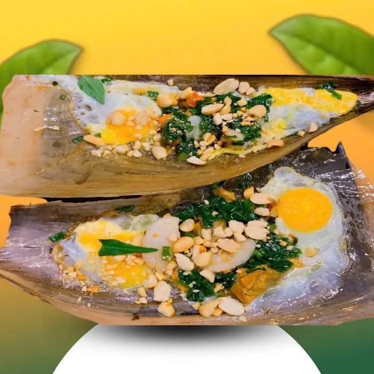 Hình ảnh sò mai nướng mỡ hành trứng cút (phần 1con))