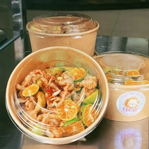 Hình ảnh chân gà sốt thái lớn(rút xương)