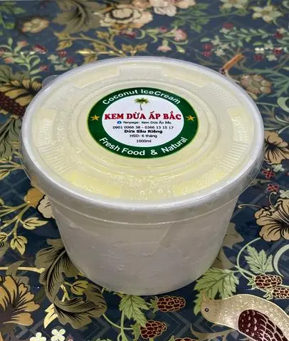 Hình ảnh Kem Dừa Sầu Riêng 600ml (450g)