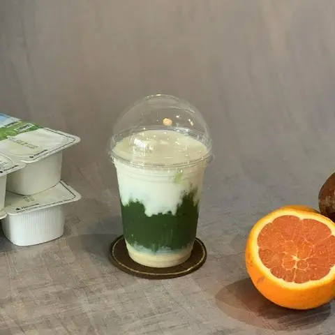 Hình ảnh Sữa chua đánh đá - matcha