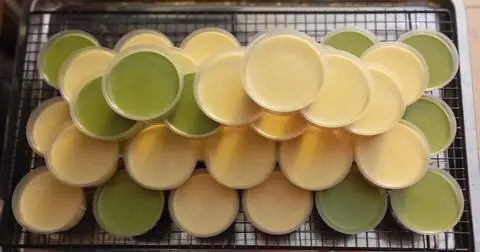Hình ảnh Flan Phomai trà xanh