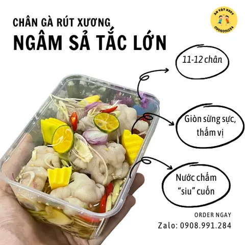 Hình ảnh Chân gà rút xương sả tắc LỚN (12-14 chân)