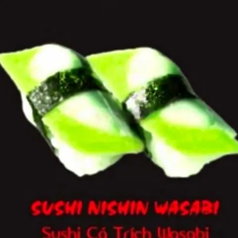 Hình ảnh Sushi cá trích ép trứng Xanh