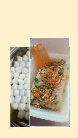 Hình ảnh bánh ít trần+bánh gói 