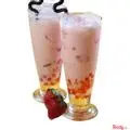 Hình ảnh Trà sữa dâu - thạch trái cây
