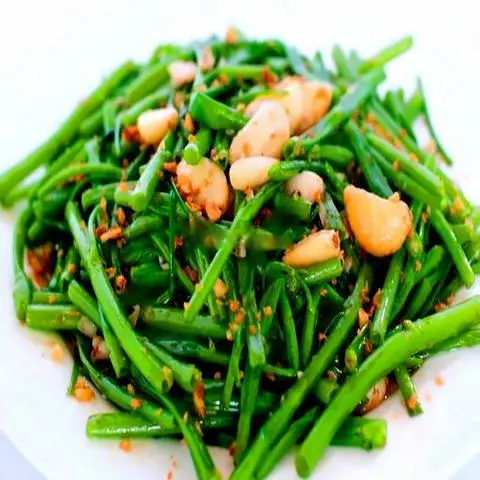 Hình ảnh Rau muống xào tỏi