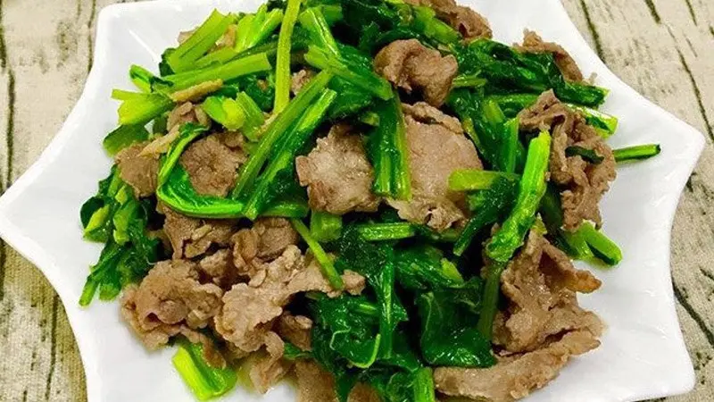 Hình ảnh Bò xào cải ngọt - nhỏ