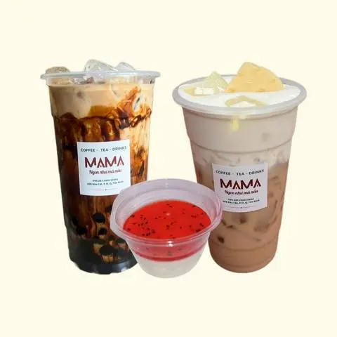 Hình ảnh Tổ Đội Béo Ngậy (trà sữa super chesse, trà sữa trân châu đường đen, 1 panna cotta dâu nhỏ)