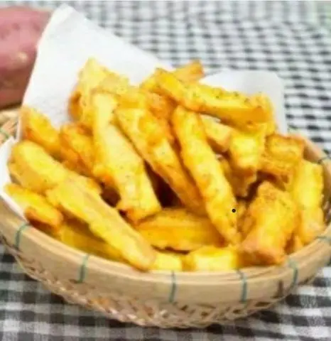 Hình ảnh Khoai lang chiên mè đen 