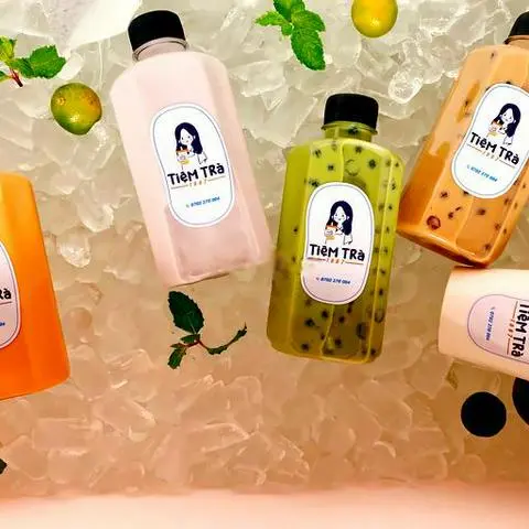 Hình ảnh Trà sữa khoai môn chai 330ml