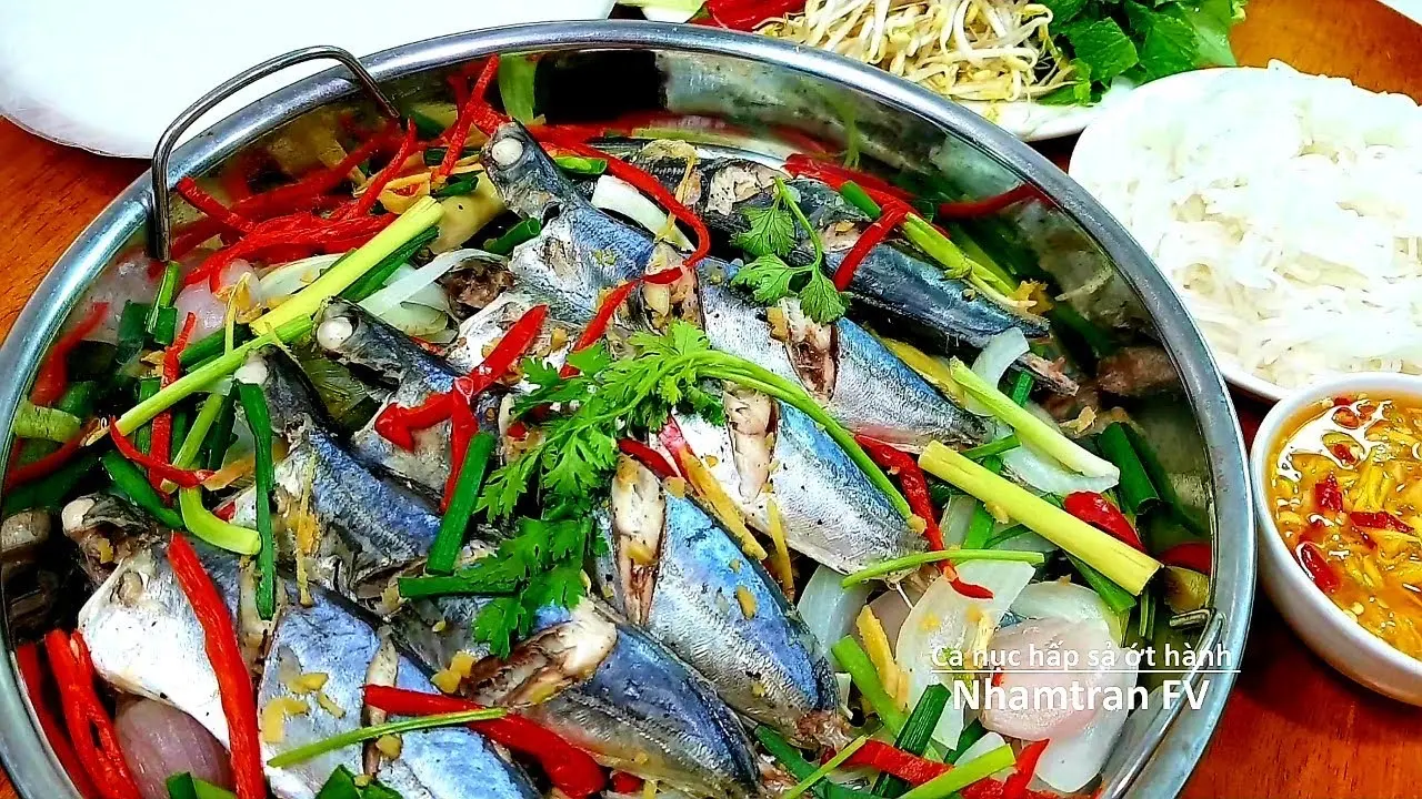 Hình ảnh Cá nục hấp 