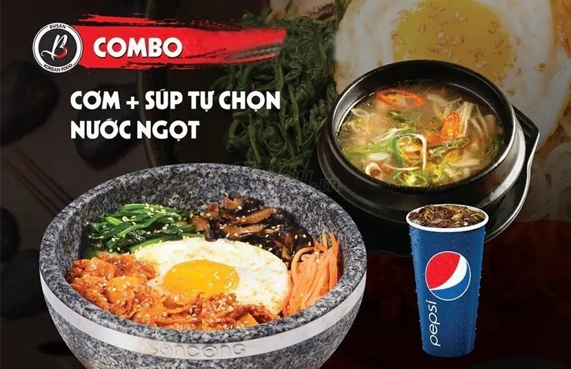 Hình ảnh CB4 Cơm chiên thịt bò + Súp kim chi