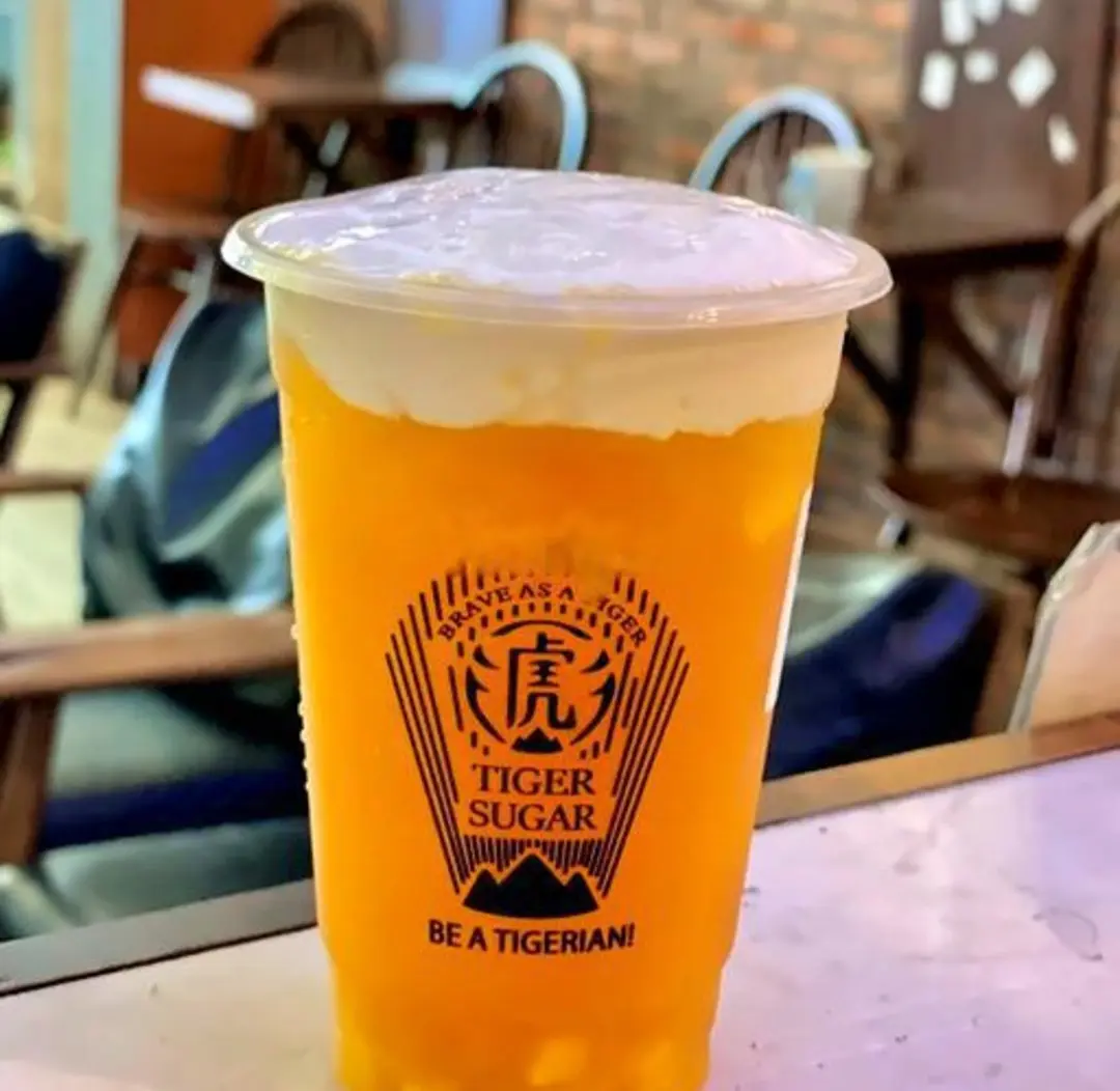 Hình ảnh Trà đào kem sữa (L)