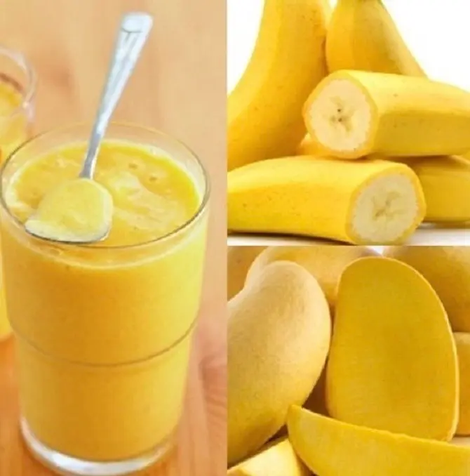 Hình ảnh Sinh tố xoài chuối