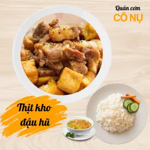 Hình ảnh Cơm thịt kho đậu hũ