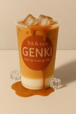 Hình ảnh Cà phê caramel sương sáo