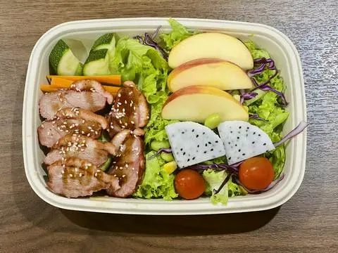 Hình ảnh sallad lườn ngỗng sốt bơ tỏi 