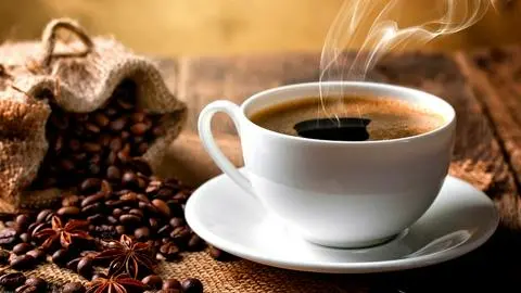 Hình ảnh cà phê sữa pha máy