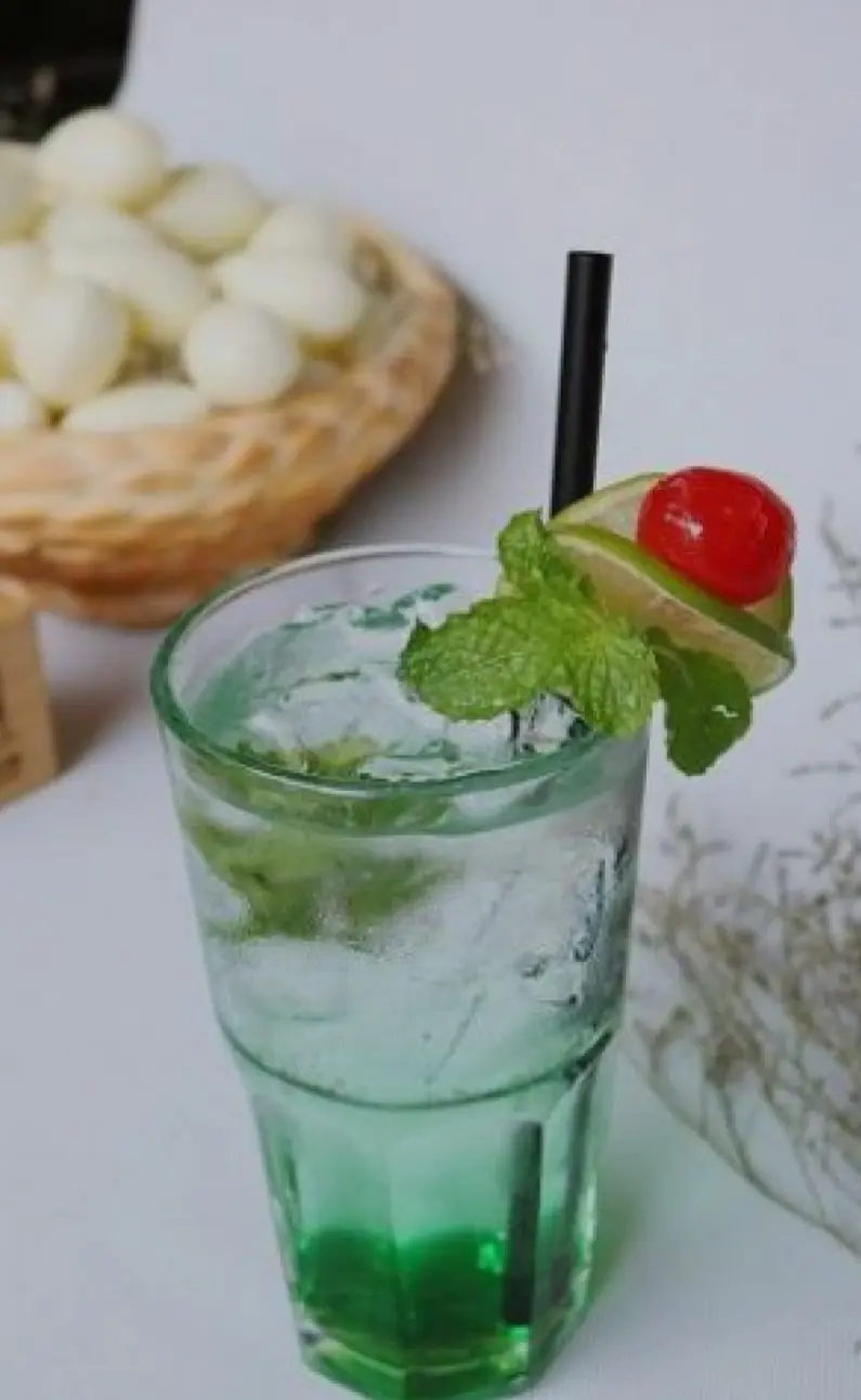Hình ảnh soda táo xanh