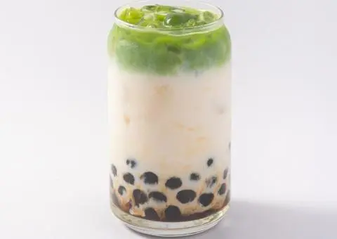 Hình ảnh sữa tươi trân châu đường đen matcha