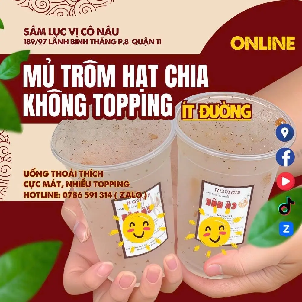 Hình ảnh Mủ Trôm Hạt Chia Ly (200ml)