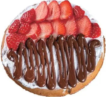 Hình ảnh Bánh Waffle Nutella và Dâu