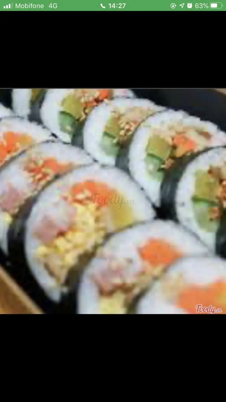 Hình ảnh Kimbab gà giòn