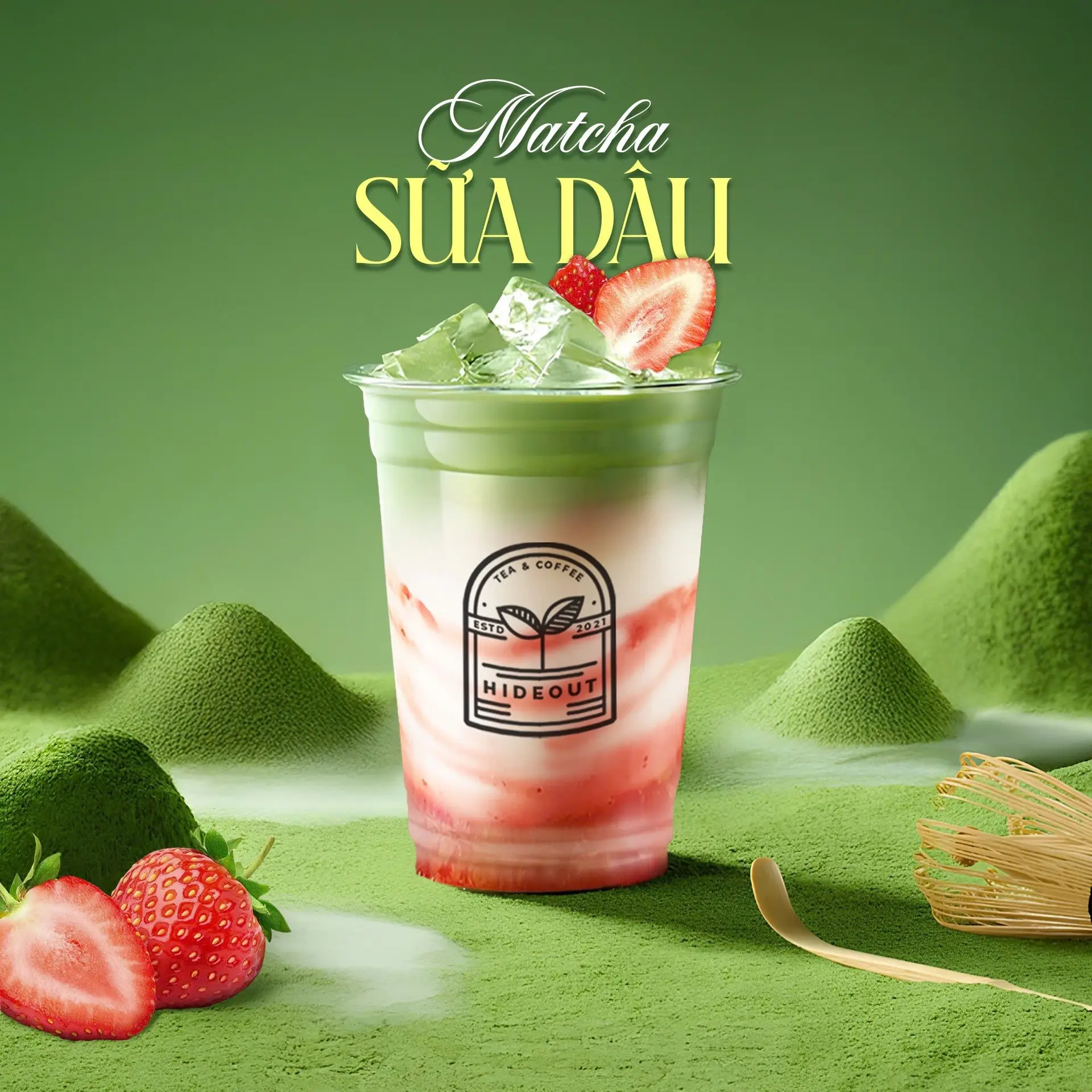 Hình ảnh Matcha Sữa Dâu