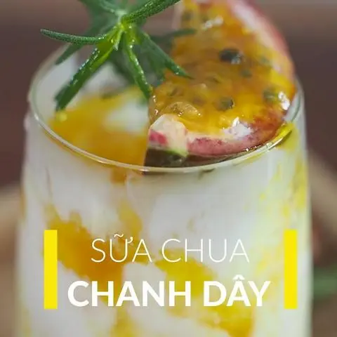 Hình ảnh Sữa chua chanh dây ly 700ml