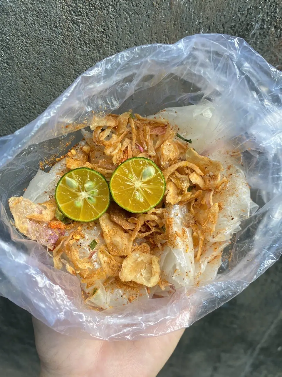 Hình ảnh Bánh Tráng Vò Muối Nhuyễn Hành Phi
