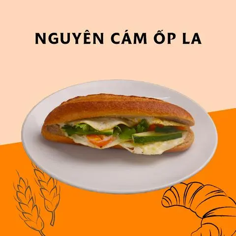 Hình ảnh Bánh mì nguyên cám trứng chiên - Wholemeal bread with egg
