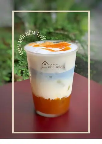 Hình ảnh Latte xoài đậu biếc