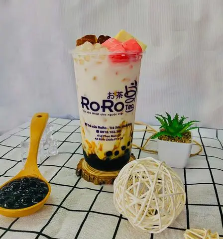 Hình ảnh Sữa tươi đường đen thập cẩm full topping
