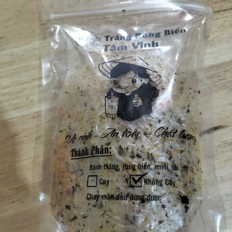 Hình ảnh Bánh tráng rong biển chay (cay)