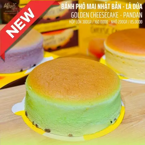 Hình ảnh Golden cheesecake - Vị lá dứa