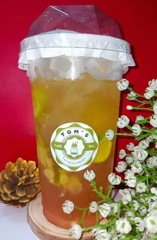 Hình ảnh Hồng trà chanh mật ong vàng đáng yêu 