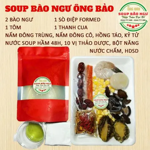 Hình ảnh Set Tự Nấu - Soup Bào Ngư Ông Bảo