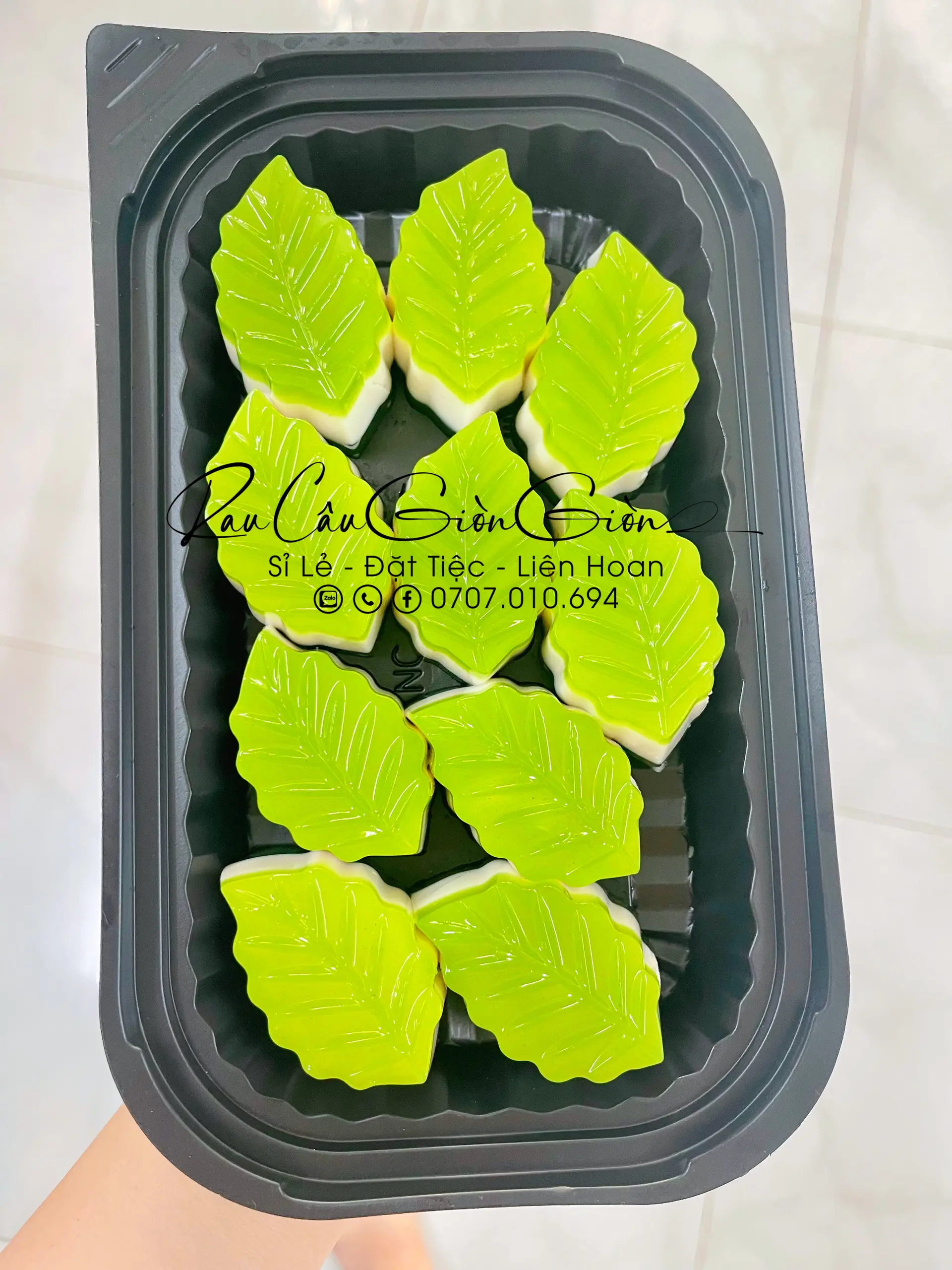 Hình ảnh Set 10 Lá - Rau Câu Sợi Giòn